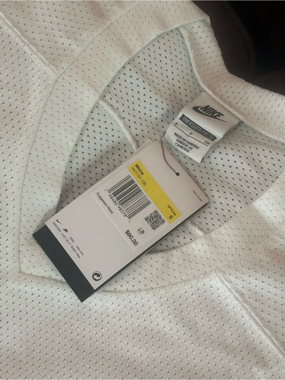 Nike White and Red Men's Jersey